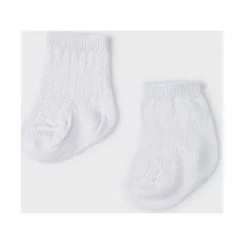 kojenecké bílé ponožky 2 páry Mayoral 9474-91 velikost 3m