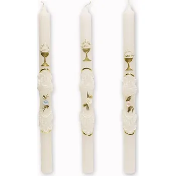 Svíčka svíčka křestní luxus modrá