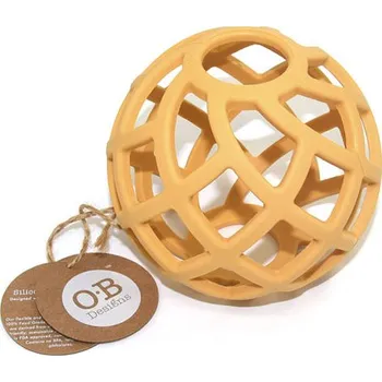 Hračka pro psa OB Designs Eco-Friendly kousací míč, Turmeric