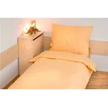 Prodloužené povlečení Atlas gradl 140x220, 70x90 cm Sytě žlutý, hotelový uzávěr 74221034/H/005