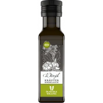 Rostlinný olej Ölmühle Solling BIO Bylinkovo-česnekový olej 100 ml