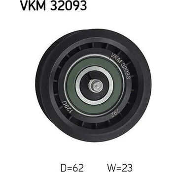 Vratná/vodicí kladka, klínový žebrový řemen SKF VKM 32093