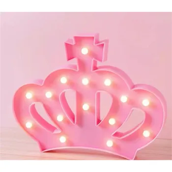 Party dekorace Hjlight led písmena světla baterie napájená růžovými dekorativními pro události svatební party narozeniny