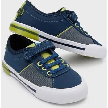 Dětská sálová obuv Mayoral chlapecké plátěnky 45.387-61 Petroleo velikost 35