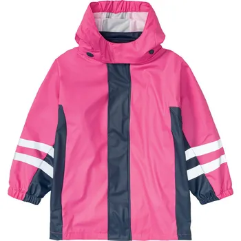 Dívčí bunda Playshoes Dětská nepromokavá bunda s fleecovou podšívkou (námořnická modrá / růžová, 110/116)