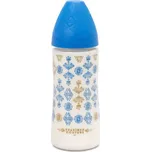 Suavinex PREMIUM Láhev 360 ml SILIKON - TMAVĚ MODRÁ