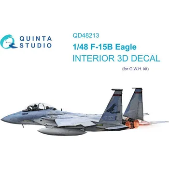 Plastikový model Quinta studio 1/48 F-15B 3D-Printed & col.Interior (GWH)