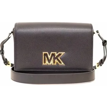 Kabelka Michael Kors dámská kabelka crossbody MINI 35T2G8IM6L BLACK MD FLAP MESSENGER LEATHER Michael Kors 35T2G8IM6L