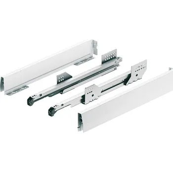 Úložný box Häfele Zásuvka s bočnicí MATRIX BOX P 92 mm / Bílá 500 mm Výsuv s tlumením