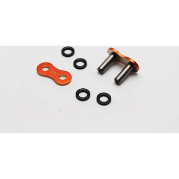 Řetězová sada pro motocykl Nýtovací spojka řetězu EK 520 SRX2 MLJ Metalická oranžová