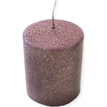 Svíčka Sv.lis.válec 70x90 sand + SF rosagold (310700960432)