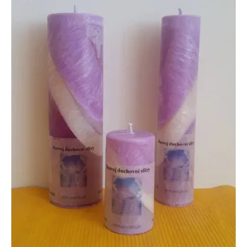 Svíčka Rozvoj duchovní sféry, Druh e) Válec - průměr 8,3 cm, výška 13 cm