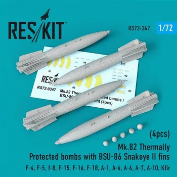 Plastikový model Reskit 1/72 Mk.82 Therm.Prot. bombs w/ BSU-86 Snakeye II