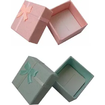 Dárková krabička Dárková krabička na prstýnek, Barva tyrkysová