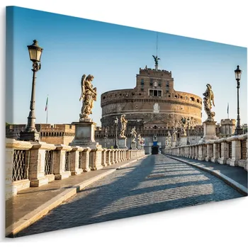 Plátno 3D Pohled Na Hrad St. Angelo V Římě Varianta: 30x20