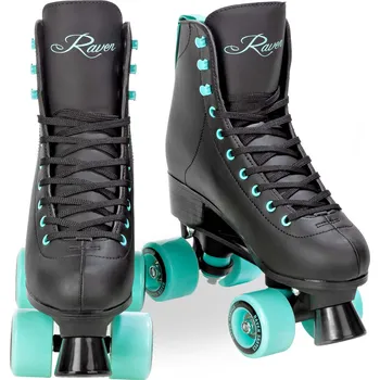 Kolečkové brusle Trekové roller brusle Raven Elle black/mint Velikost: 37