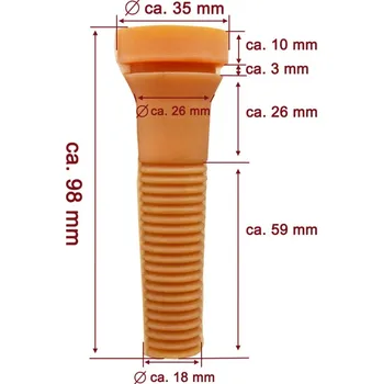 Chov hospodářského zvířete Náhradní prst do bubnových škubaček 50cm a 60cm