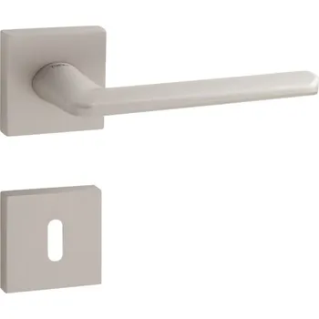 Dveřní kování MP KOVÁNÍ TI - ELIPTICA - HR 3098Q Provedení: KL/KL. na rozetách (bez spodní rozety), Povrch: NP - nikl perla