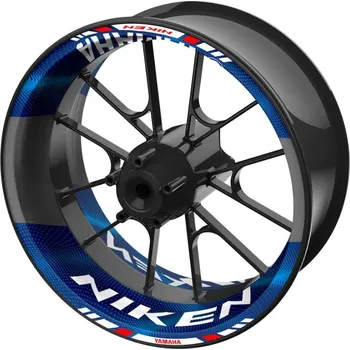 Polep vozidla dvoudílné polepy na kola YAMAHA Niken tmavě modrá