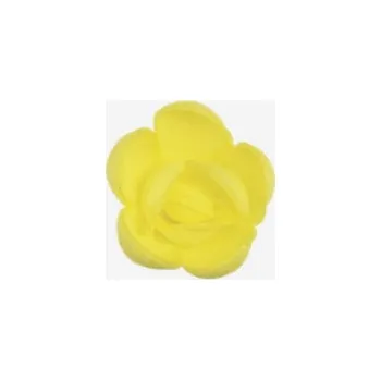 Jedlá dekorace na dort Jedlá dekorace (jedlý papír) - RŮŽE 3 cm / žlutá 60 kusů