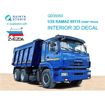 Plastikový model Quinta studio 1/35 KAMAZ 65115 Dump truck 3D-Printed&col.Inter.