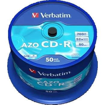 VERBATIM CD-R AZO 700MB, 52x, spindle 50 ks