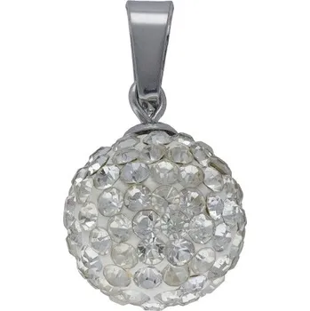 Přívěsek Doria Přívěsek kulička s krystalky z oceli F097