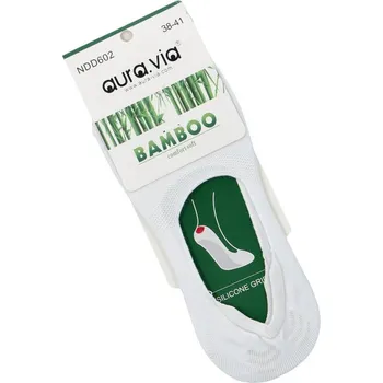 Dámské ponožky Bambusové dámské neviditelné ponožky bílé 38-41