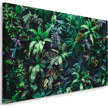 MyBestHome BOX Plátno Zahrada Plná Tropických Listů A Květin Varianta: 40x30