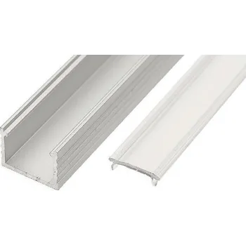 LED páska Animadomus Hliníkový pásek LL-04 pro LED osvětlení s krytkou Hliník stříbrný Mléčná 1,5 m