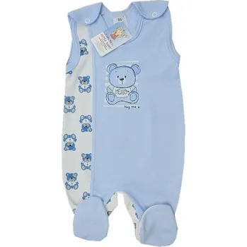 Kojenecké dupačky modrá - vel. 56 medvídek