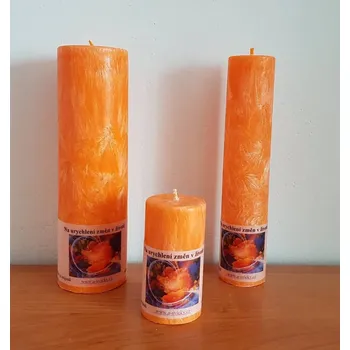 Svíčka Na urychlení změn v životě, Druh b) Válec - průměr 4,7 cm, výška 22cm