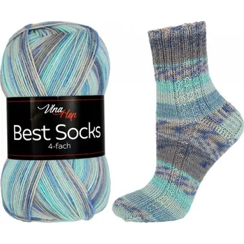 Příze Příze Best socks, modrá, 7302