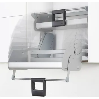 Kuchyňská skříňka Kesseböhmer Skládací mechanismus s jednou policí iMove šedý 600 mm