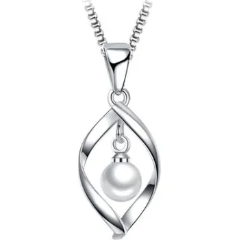 Náhrdelník Řetízek s přívěskem slza s perlou