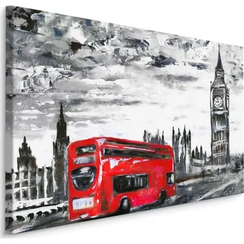 Plátno Londýnský Autobus Na Cestě Varianta: 30x20