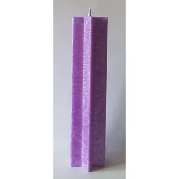 Svíčka 6 cípá hvězda, Barva šedá , Vůně svěží aloe