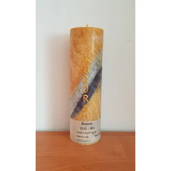 Svíčka Kozoroh 22.12. - 20.1., Vůně vanilka