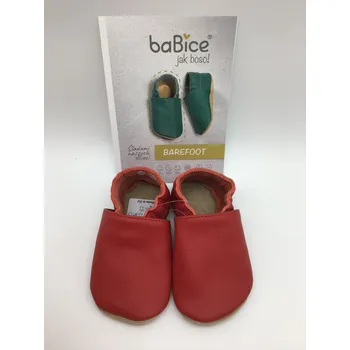 Dámská zdravotní obuv baBice barefoot capáčky MB055 - červené Velikost EU: 25, vnitřní délka: 157, vnitřní šířka: 70