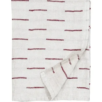 Ručník Lapuan Kankurit Lněný ručník Paussi, len-bordový, Rozměry 95x180 cm