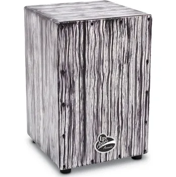 Latin Percussion Cajon Aspire AccentsWhite Streak LPA1332-WS 17541