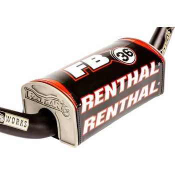Řídítka Kryt na bezhrazdové řidítka RENTHAL FATBAR 36 PAD černá/bílá/červená (pro průměr řidítek 22 mm (7/8") , délka 25,5 cm (10"))