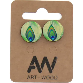 Náušnice art-wood.cz Náušnice - Paví oko