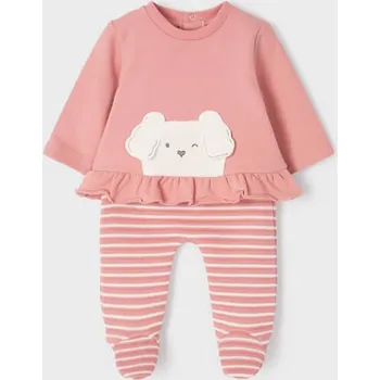 Dívčí pyžamo Mayoral dívčí kojenecká souprava 2506 růžová Rozměr: 6 - 9 měsíců, 75 cm
