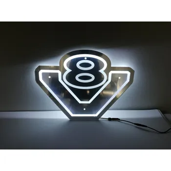 Znak automobilu LED podsvícená RGB tabule do kabiny V8 24V