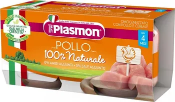 Plasmon Bezlepkový příkrm bez škrobu a soli 2x 80 g kuřecí