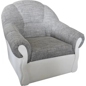 Křeslo Křeslo OLDER šedá melír / bílá