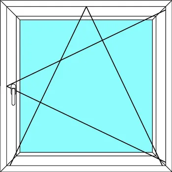 Okno Ekosun Plastové okno 80x150 cm - otevíravé i sklopné