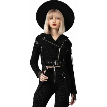 bunda dámská (křivák) KILLSTAR - Demon Claw Biker - Black - XXL