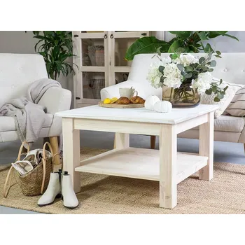 Komoda Rustikální konferenční stolek WHITE HOME MES06 Barevné provedení: Bílá patina K03 - tmavý vosk K02, Provedení: varianta B